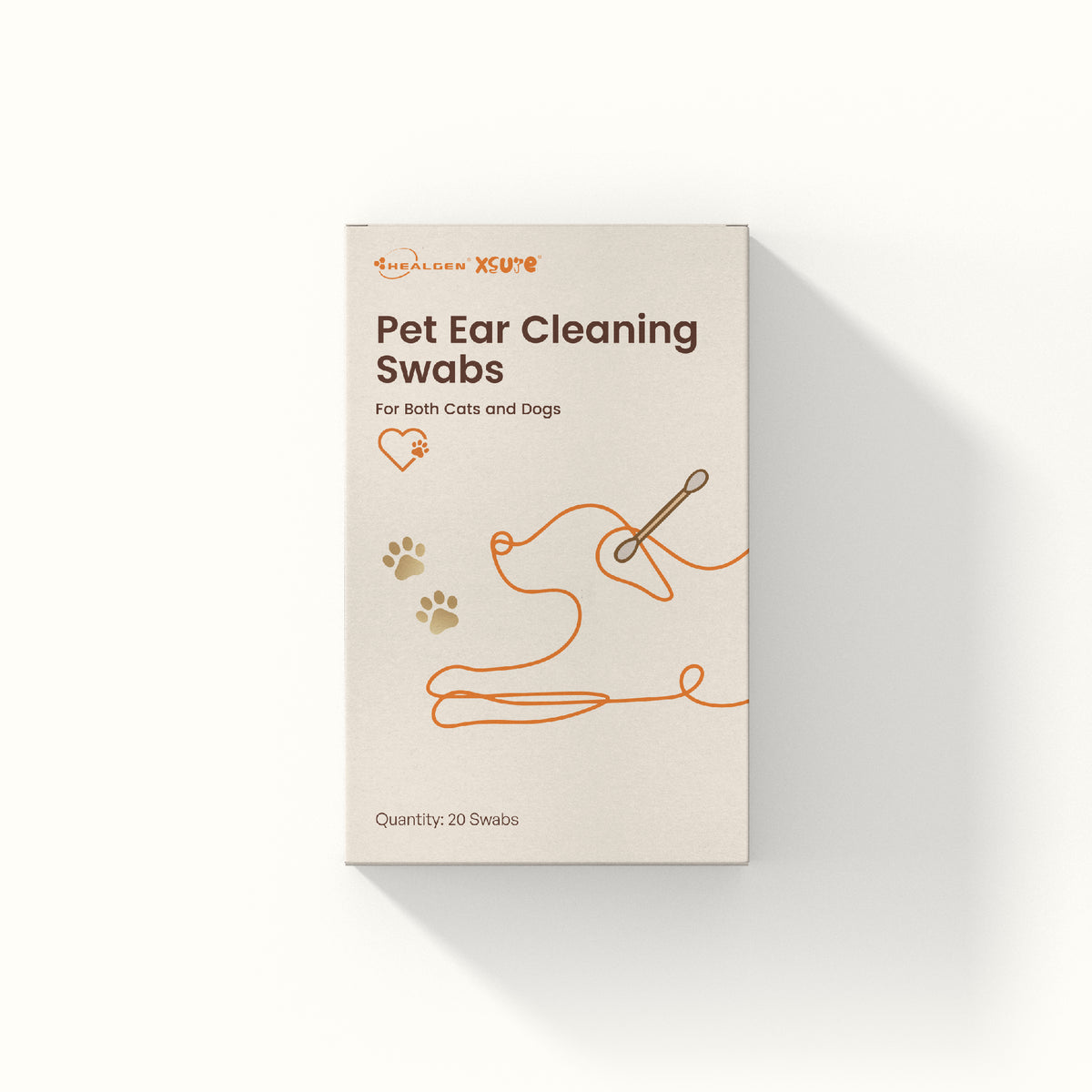 Pet ear cleaning swabs for safe dogs ear hygiene